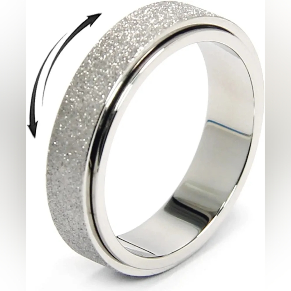 Fidget spinner ring